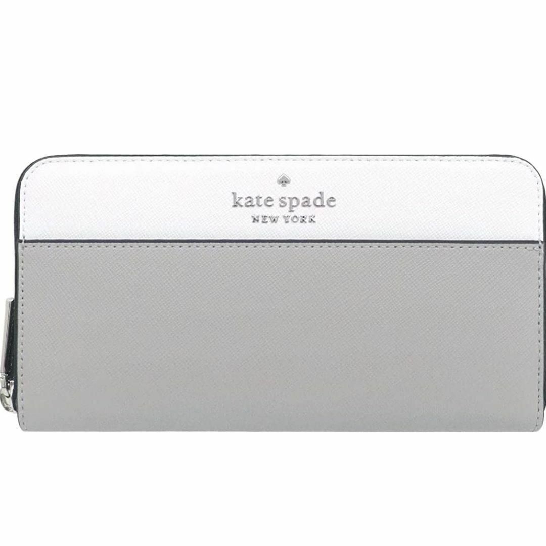 ウォレットkate spade new york 長財布 ホワイト グレー