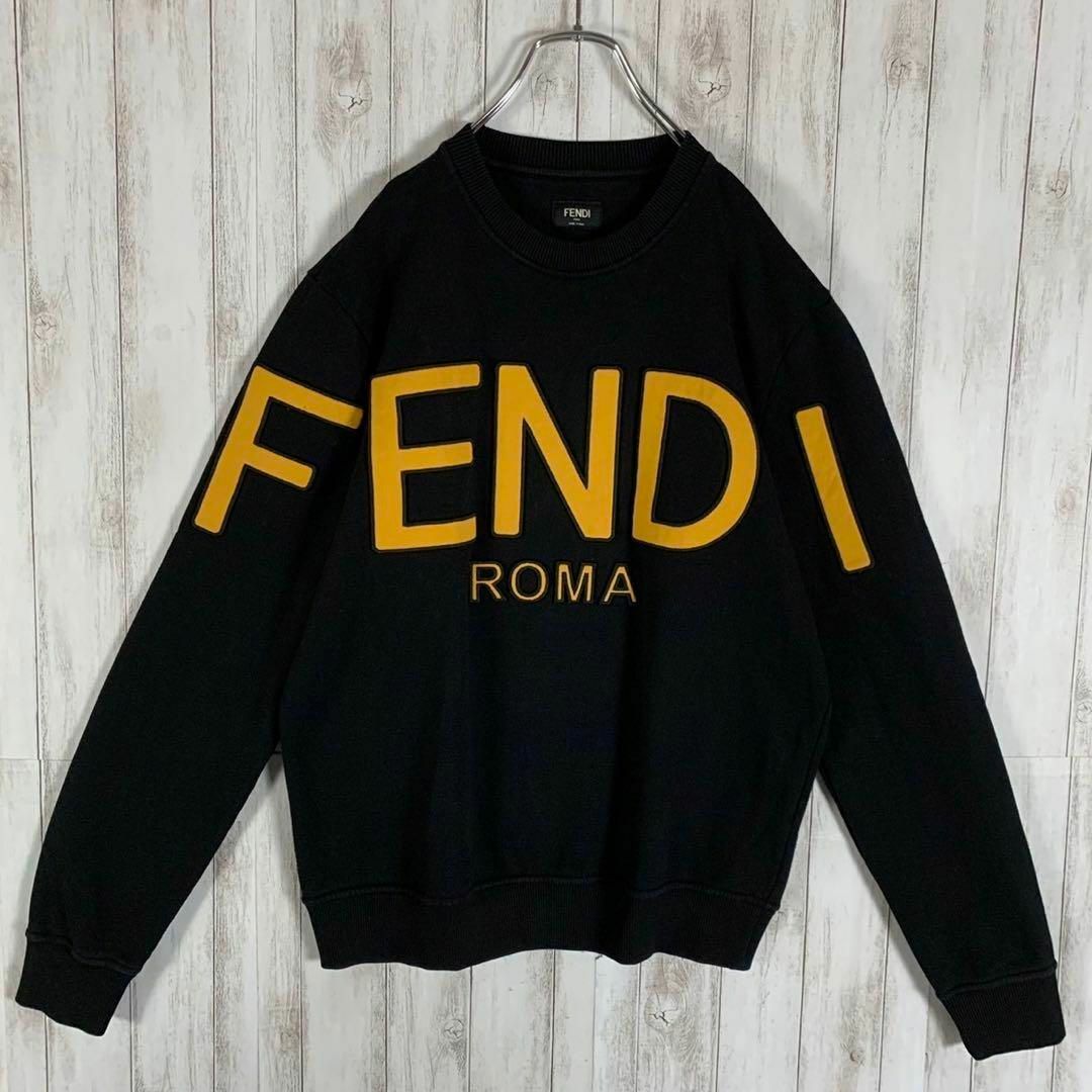 【即完売モデル】FENDI フェンディ センターロゴ 入手困難 希少 トレーナー