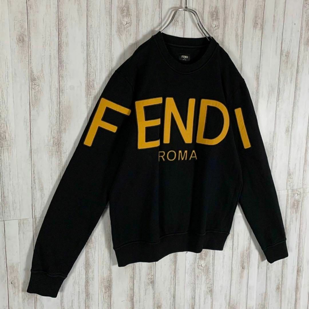 【即完売モデル】FENDI フェンディ センターロゴ 入手困難 希少 トレーナー