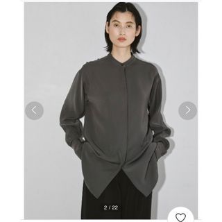 トゥデイフル(TODAYFUL)のTODAYFUL Silky Over Shirts チャコールグレー(シャツ/ブラウス(長袖/七分))