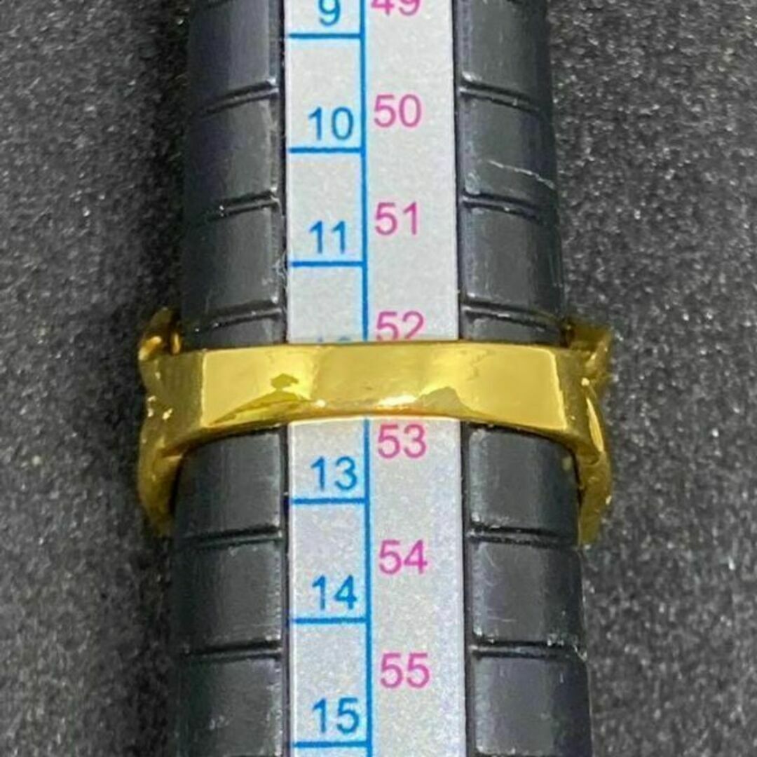 ゴールド リング ジルコニア 指輪 黄金 おしゃれ かわいい ダイヤ 12号 レディースのアクセサリー(リング(指輪))の商品写真