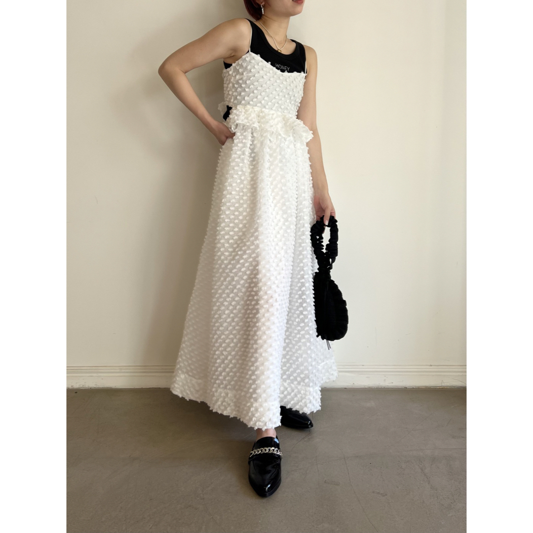 ハニーミーハニー dot chiffon camisole one-piece