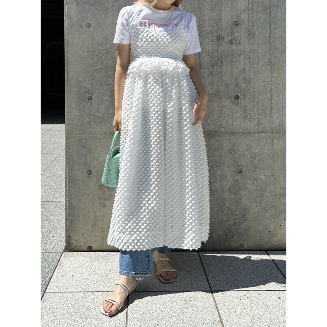 ハニーミーハニー dot chiffon camisole one-piece
