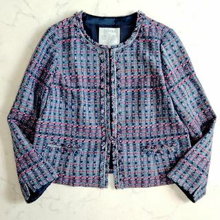 ノーカラージャケット(レディース)(パープル/紫色系)の通販 600点