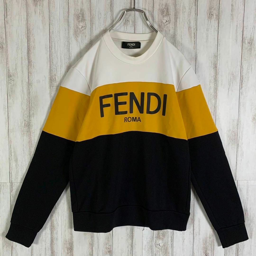 即完売モデル】FENDI フェンディ センターロゴ 入手困難 希少 トレーナー-