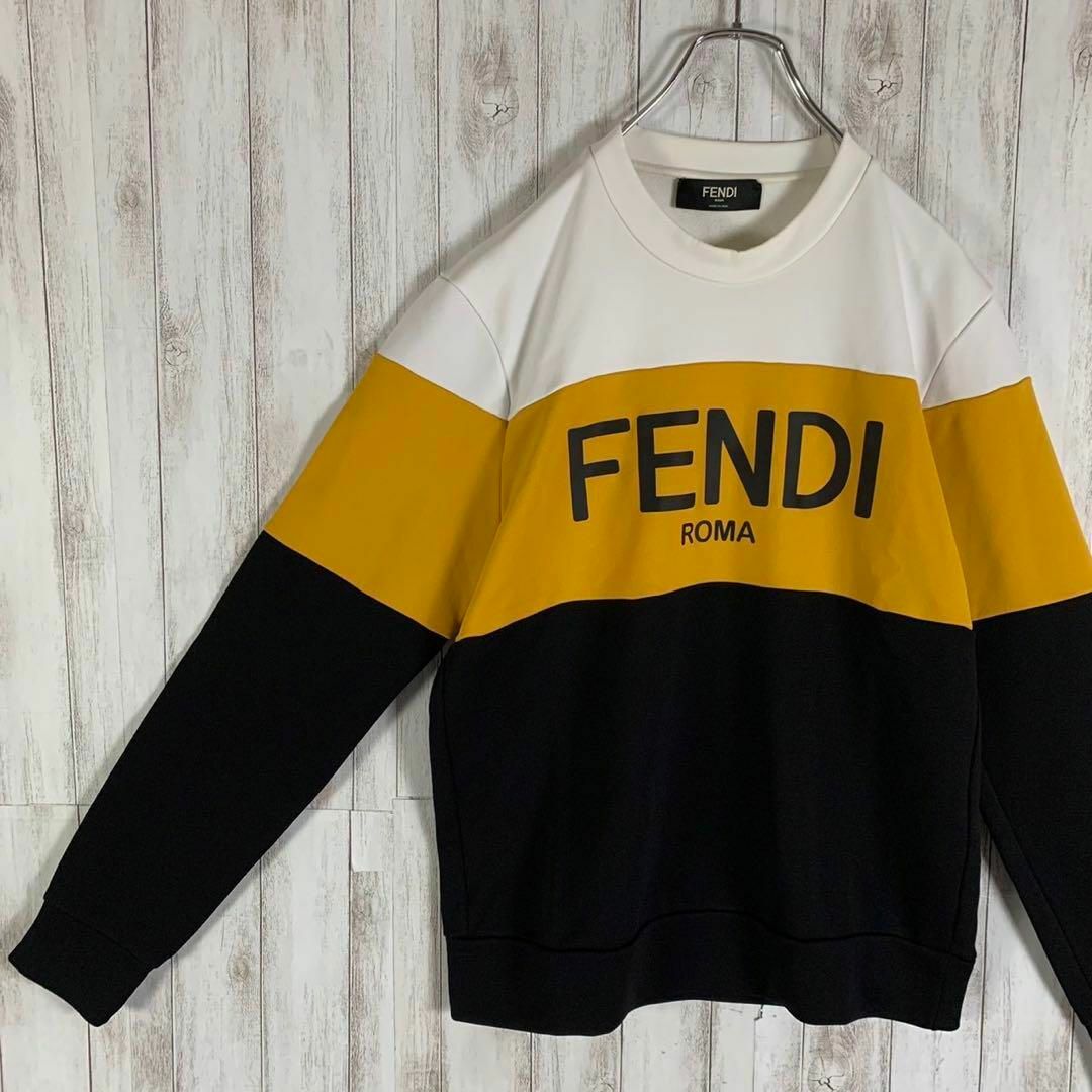 【即完売モデル】FENDI フェンディ センターロゴ 入手困難 希少 トレーナー