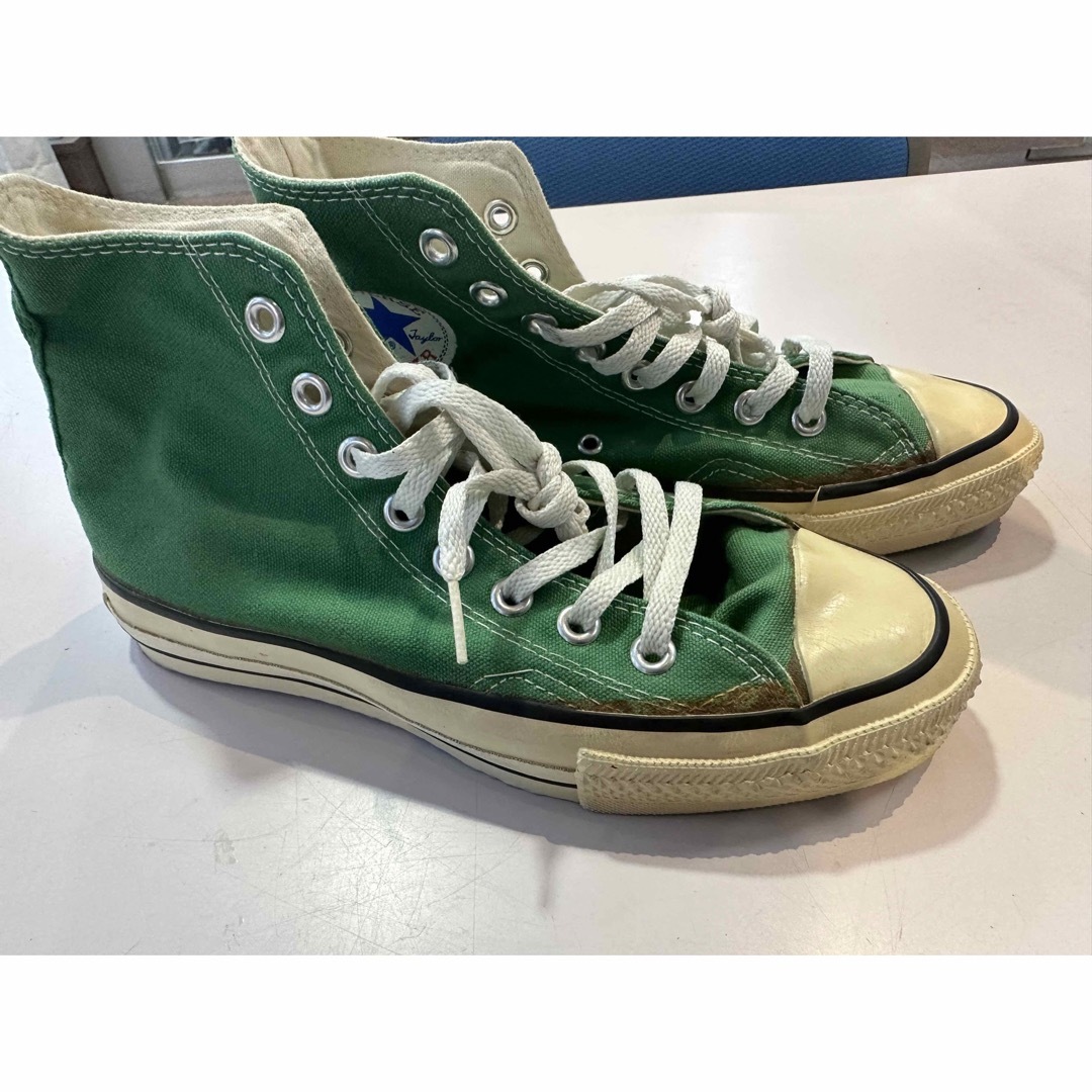 CONVERSE(コンバース)の80s USA製 コンバース オールスター 緑 25センチ メンズの靴/シューズ(スニーカー)の商品写真