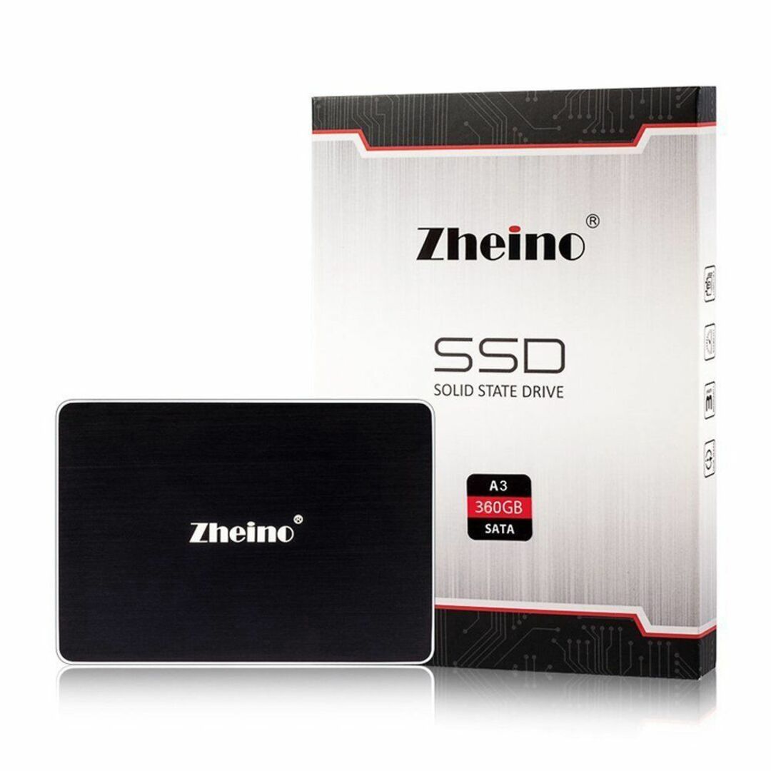 Zheino SATA SSD 360GB 内蔵2.5インチ 7mm 3D Na 6