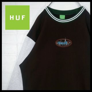 最終御値下げ✨人気ロゴ ハフ HUF スウェット トレーナー ビックロゴ Ｍ