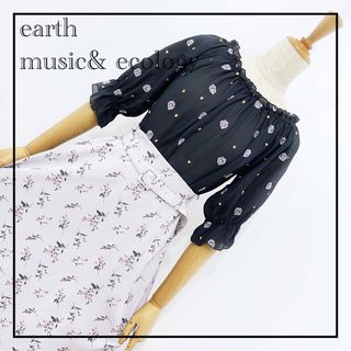 アースミュージックアンドエコロジー(earth music & ecology)の«earth music&ecology» 花柄スカート 大人かわいい 美人百花(シャツ/ブラウス(長袖/七分))