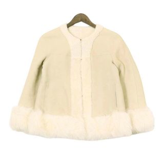 ロロピアーナ(LORO PIANA)のロロピアーナ ムートン ファー リバーシブル ジャケット FAQ3251 レディース ベージュ ホワイト Loro Piana 【中古】 【アパレル・小物】(その他)