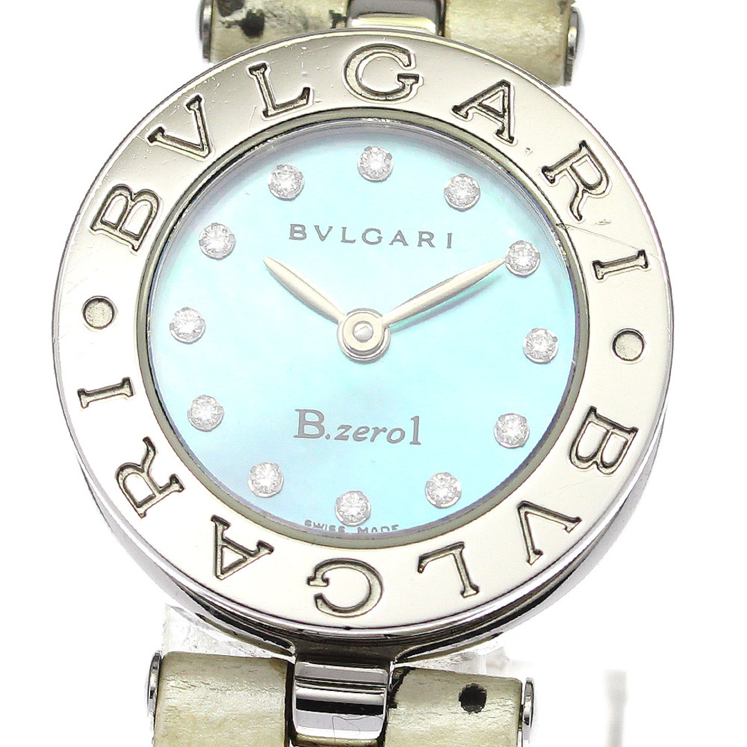 D71付属品ブルガリ BVLGARI BZ22S B-zero1 12Pダイヤ クォーツ レディース 箱・保証書付き_771688