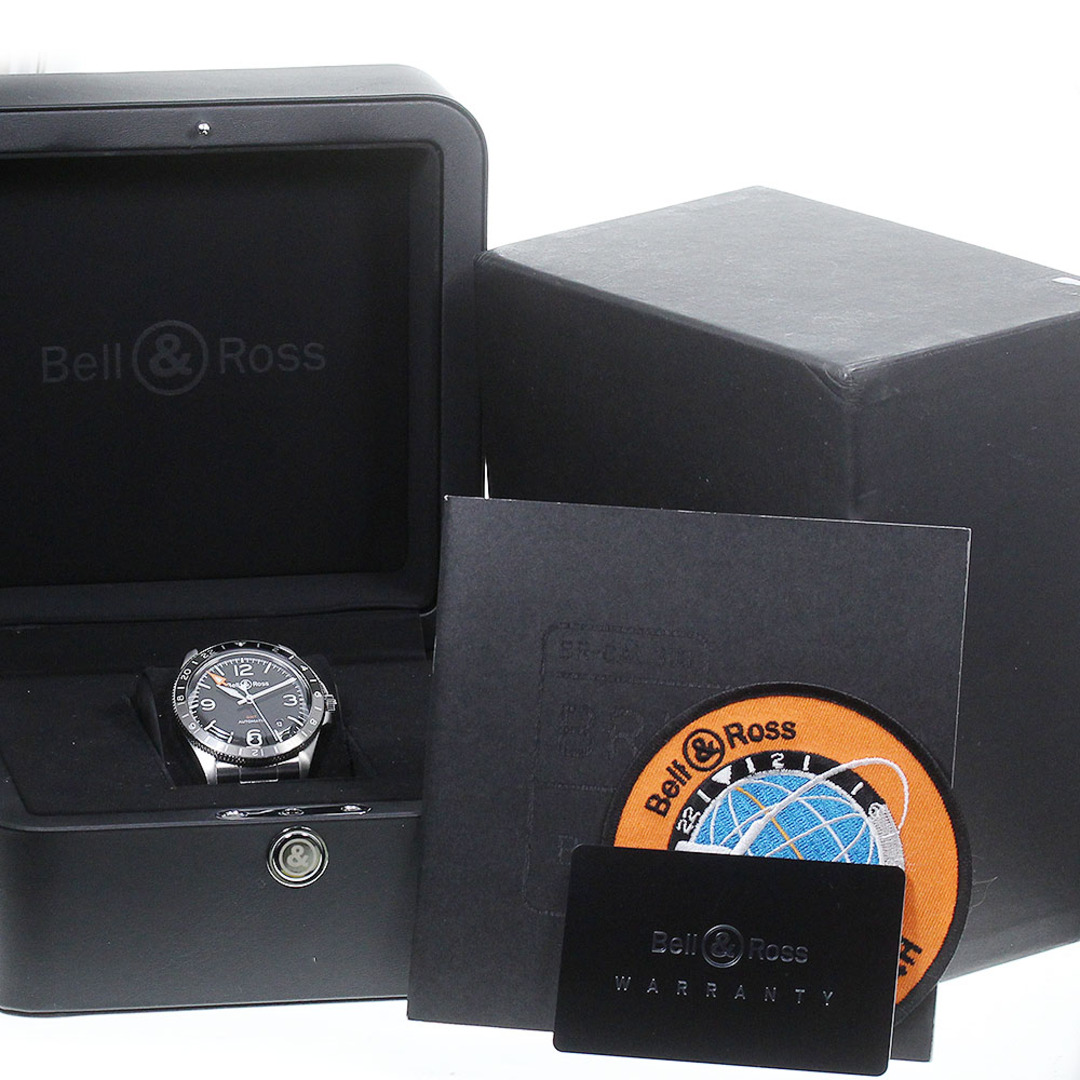 ベル＆ロス Bell＆Ross BRV2-93 ヴィンテージ デイト GMT 自動巻き メンズ 良品 箱・保証書付き_773747