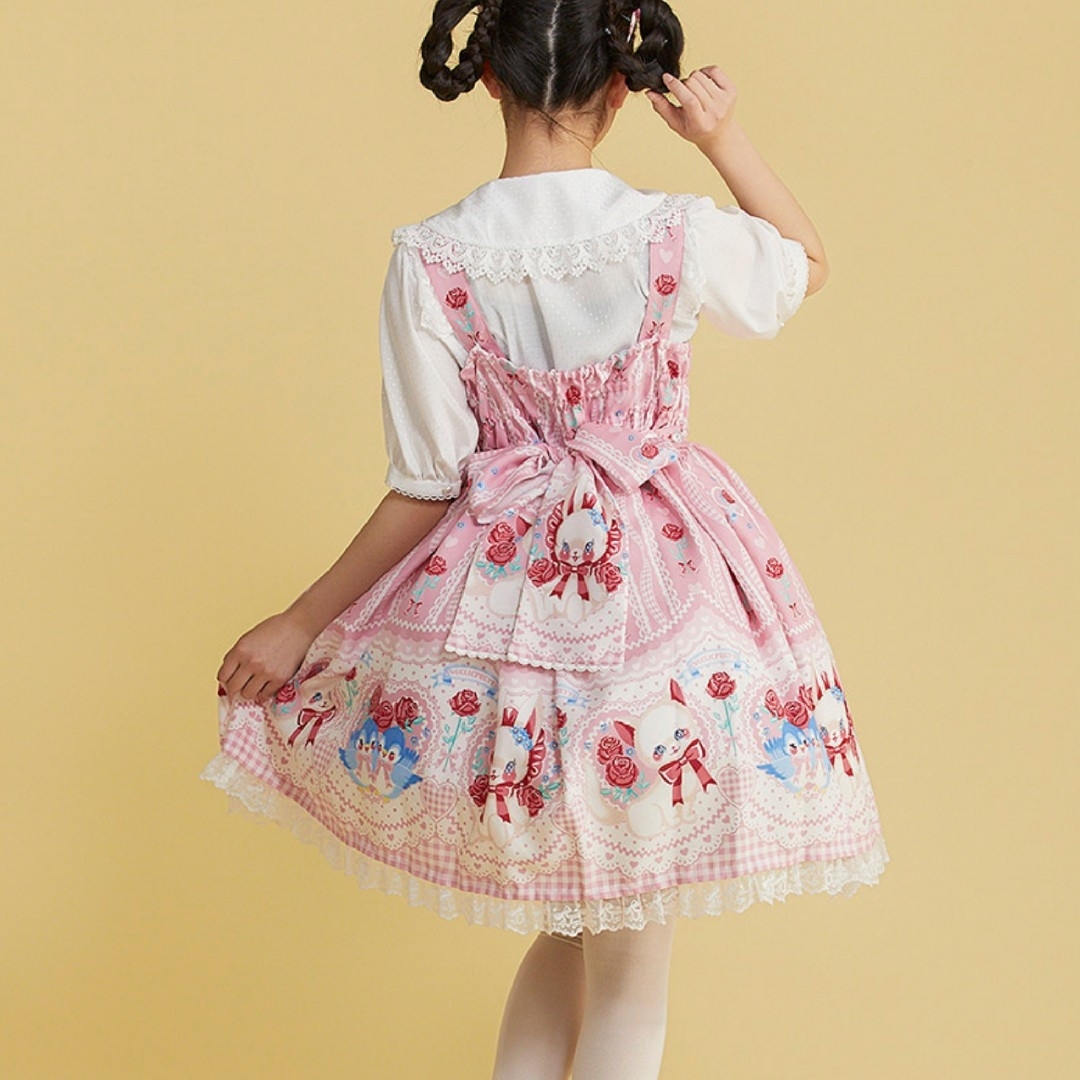 Angelic Pretty(アンジェリックプリティー)のBe My Valentineジャンパースカート レディースのワンピース(ひざ丈ワンピース)の商品写真