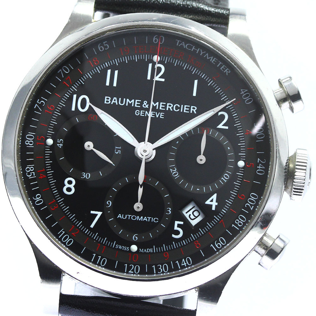 訳あり ボーム＆メルシェ Baume & Mercier MOA08490 ケープランド クロノグラフ 自動巻き メンズ _748637