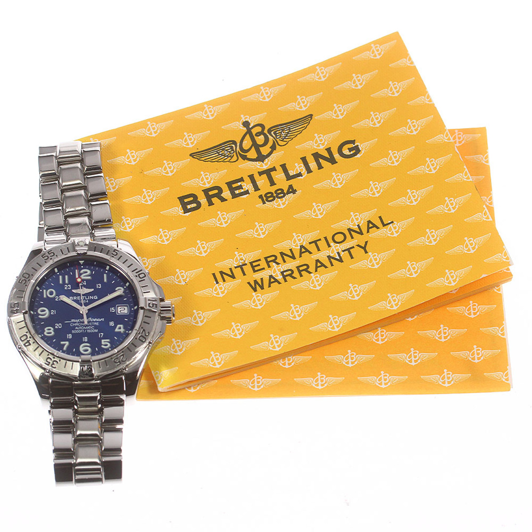 ブライトリング BREITLING A23320 スーパーオーシャン クロノグラフ デイト 自動巻き メンズ 良品 箱・保証書付き_768237