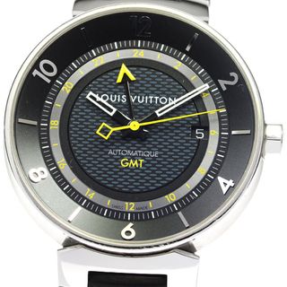 ルイヴィトン(LOUIS VUITTON)のベルト訳あり ルイ・ヴィトン LOUIS VUITTON Q8D30Z タンブール ムーン GMT デイト 自動巻き メンズ 内箱・保証書付き_771681(腕時計(アナログ))