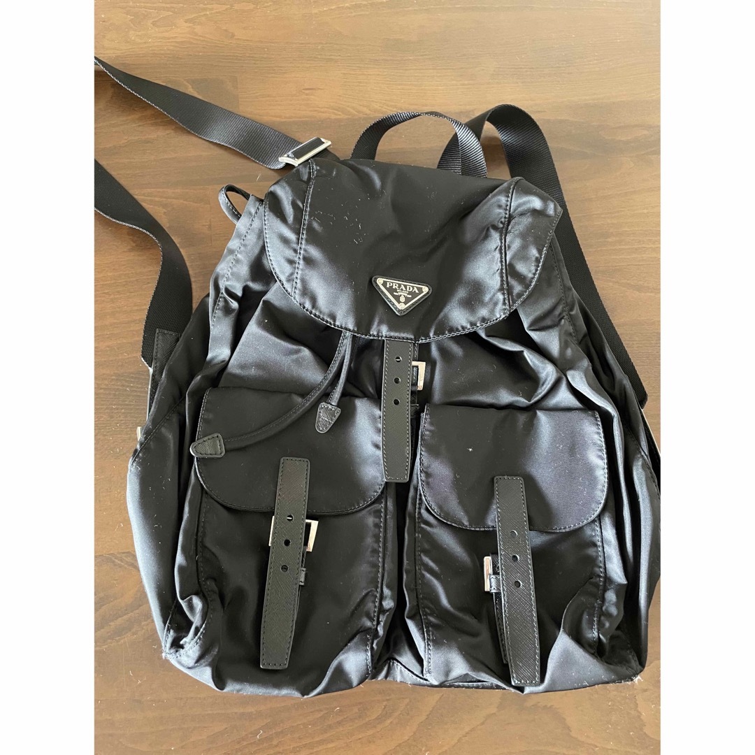 プラダ PRADA バックパック 1BZ811 ブラック ナイロン レザー