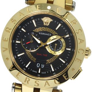 ヴェルサーチ VERSACE VERQ Vレース クロノグラフ クォーツ メンズ 良品 箱・保証書付き_771415