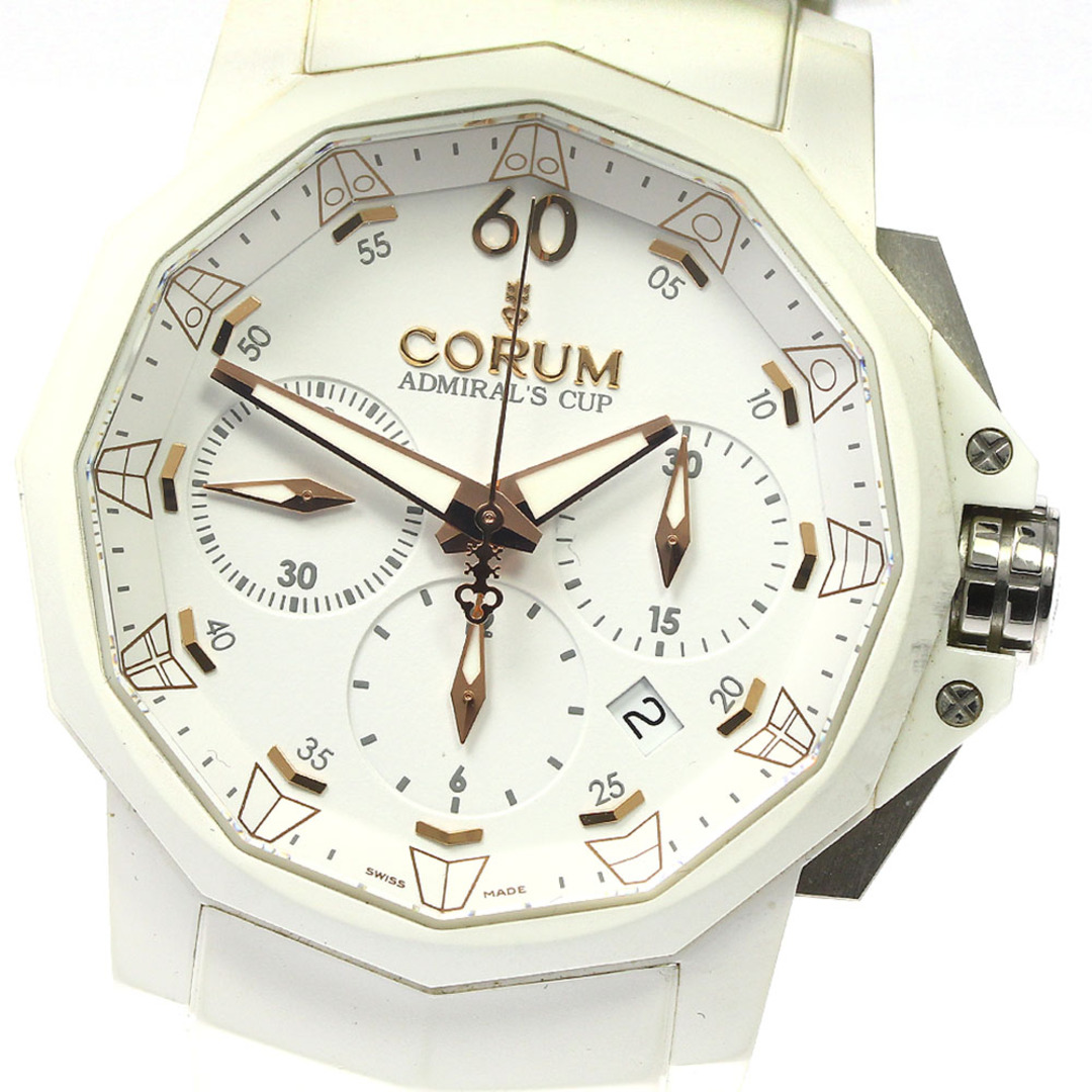 CORUM(コルム)のコルム CORUM 753.802.02/F379 AA21 アドミラルズカップ チャレンジャー44 クロノグラフ 自動巻き メンズ 箱・保証書付き_771547 メンズの時計(腕時計(アナログ))の商品写真