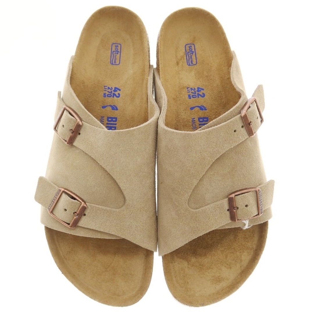 【未使用】ビルケンシュトック BIRKENSTOCK Zurich スエード サンダル ベージュ【サイズ27】【メンズ】 1