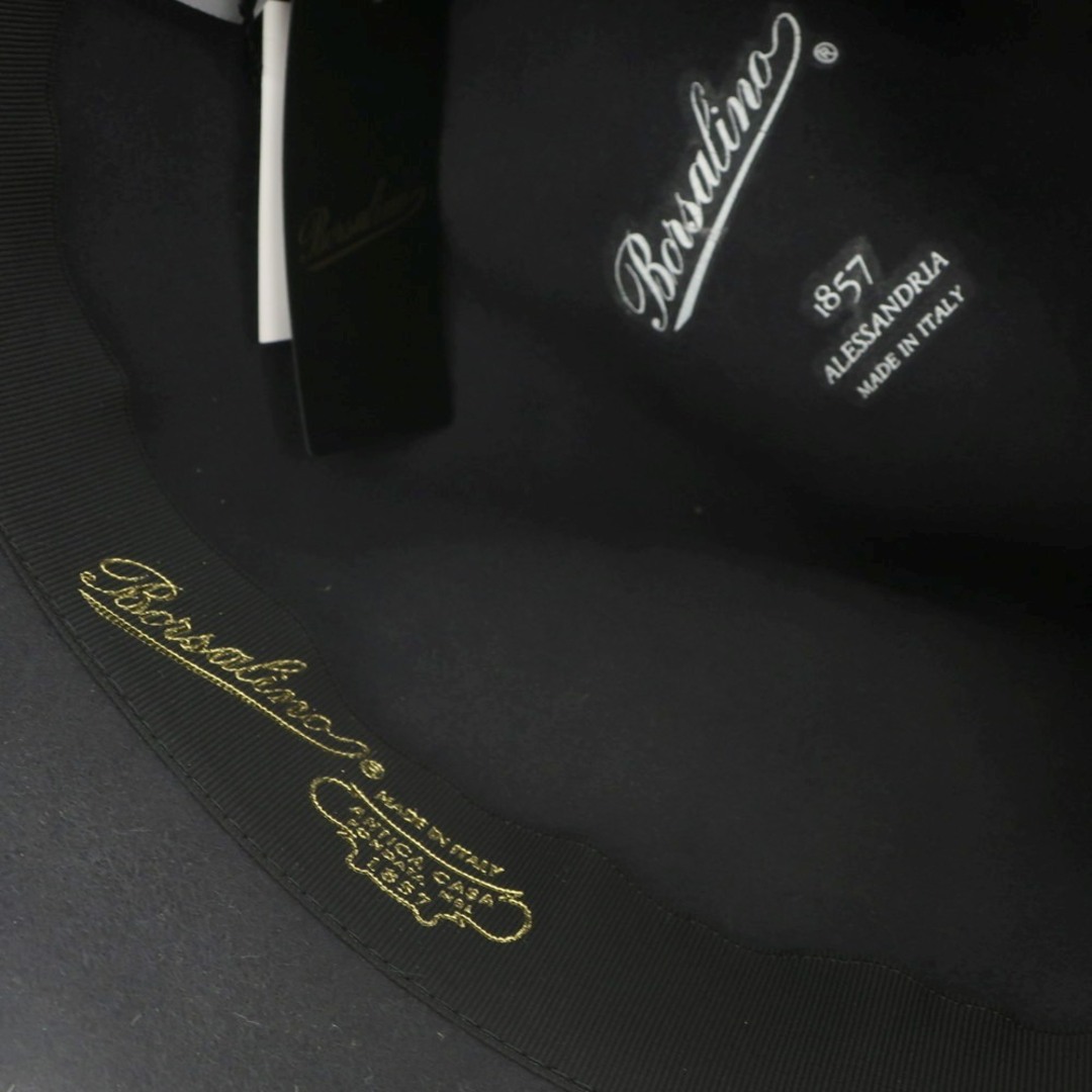 Borsalino(ボルサリーノ)の【新品】ボルサリーノ Borsalino ラビットファー 中折れフェルトハット ダーククールグレー【サイズ57】【メンズ】 メンズの帽子(ハット)の商品写真
