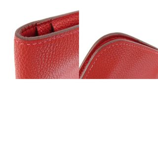 Hermes - HERMES ドゴンGM レッド ゴールド金具 長財布（小銭入れあり