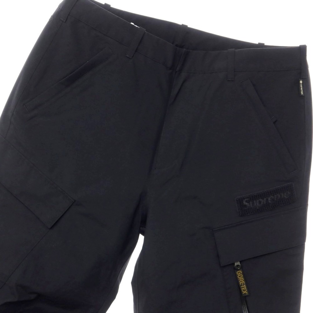 【中古】シュプリーム Supreme 2023年秋冬 GORE-TEX Cargo Pant ゴアテックスナイロン カーゴパンツ  ブラック【サイズ34】【メンズ】