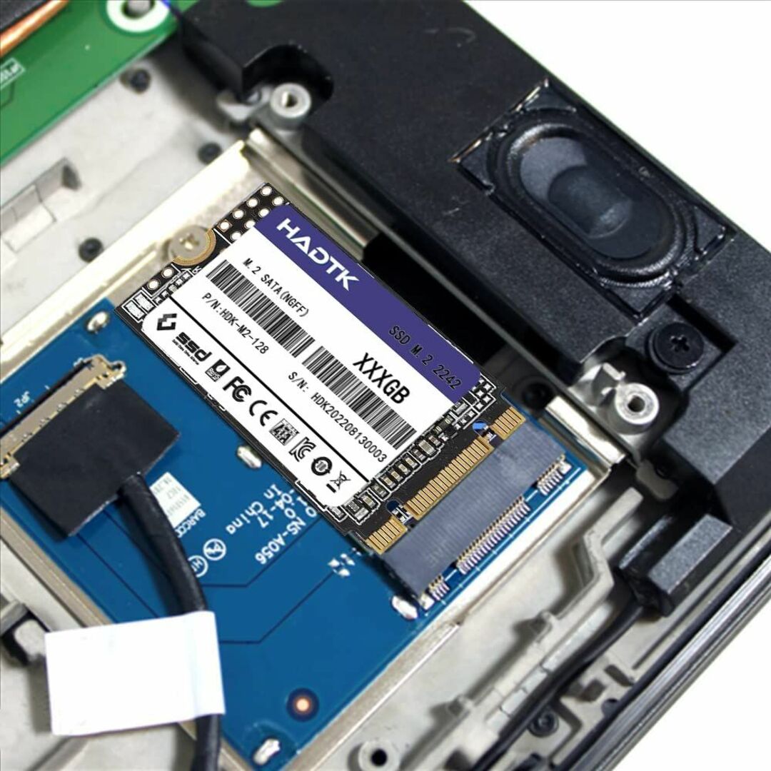 HADTK 512GB 2242 NGFF(M.2 SATA) 内蔵SSD 3D 5