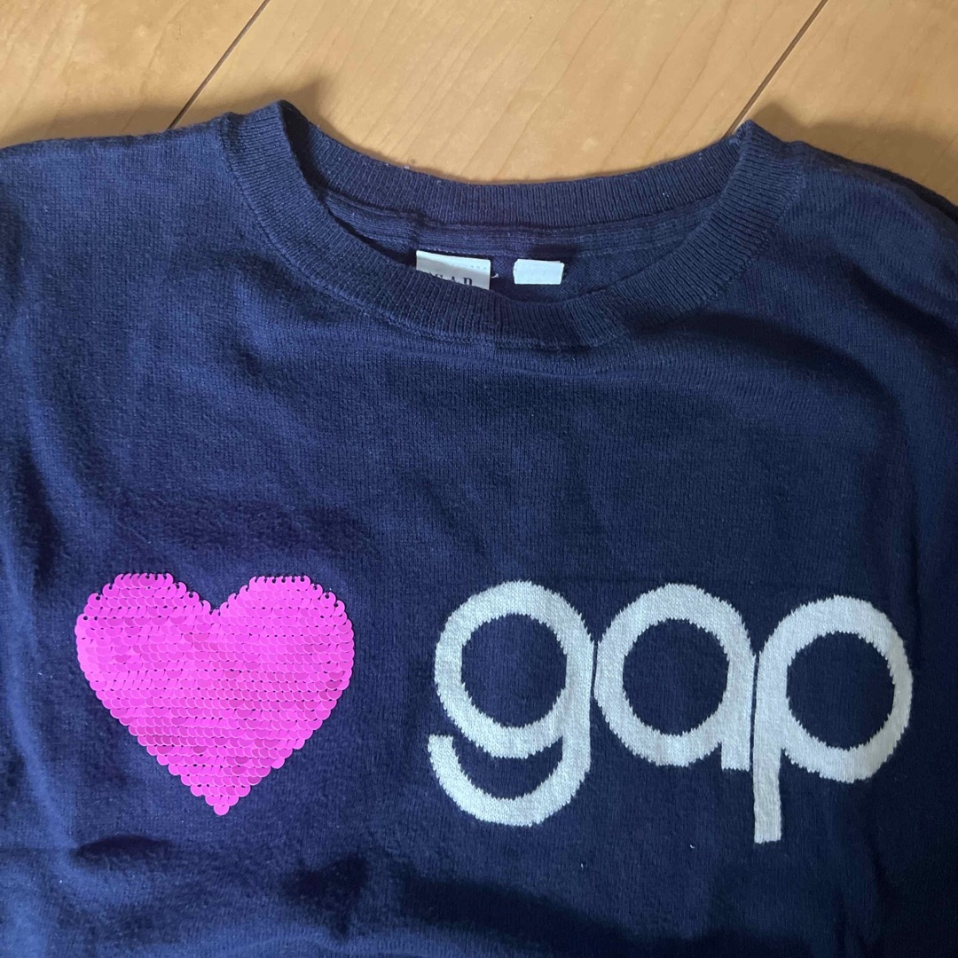 GAP Kids(ギャップキッズ)のGAPKIDSニット　140 キッズ/ベビー/マタニティのキッズ服女の子用(90cm~)(Tシャツ/カットソー)の商品写真