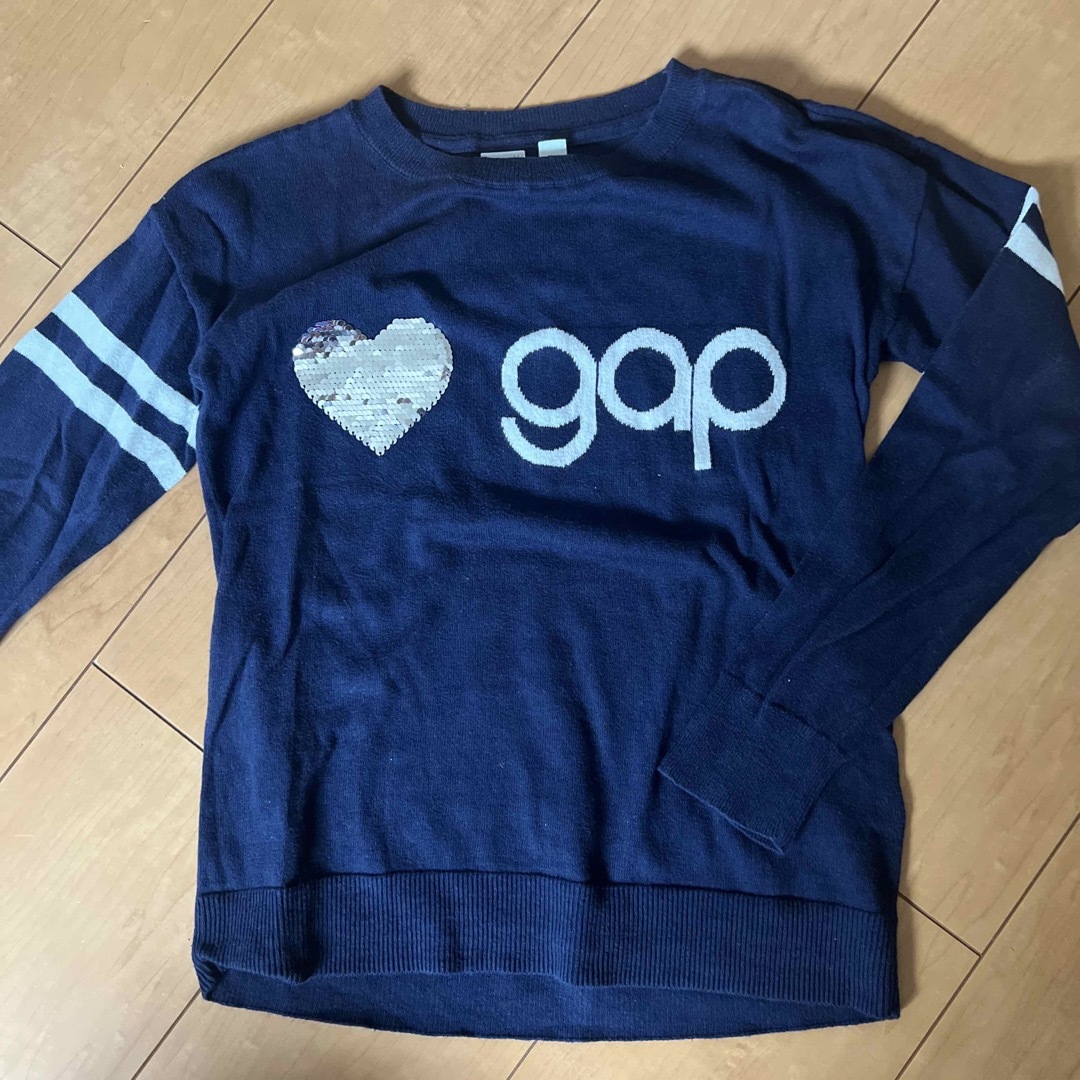 GAP Kids(ギャップキッズ)のGAPKIDSニット　140 キッズ/ベビー/マタニティのキッズ服女の子用(90cm~)(Tシャツ/カットソー)の商品写真