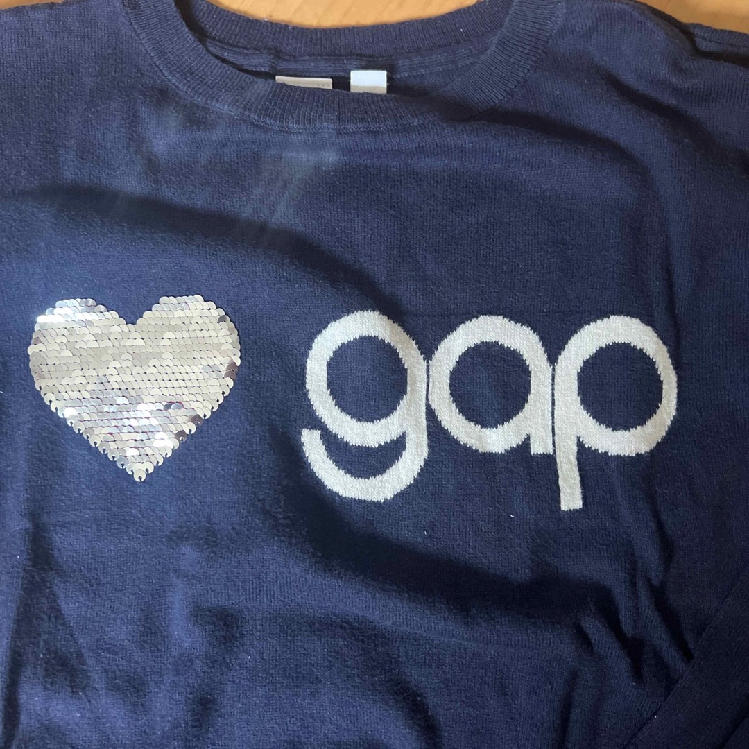 GAP Kids(ギャップキッズ)のGAPKIDSニット　140 キッズ/ベビー/マタニティのキッズ服女の子用(90cm~)(Tシャツ/カットソー)の商品写真