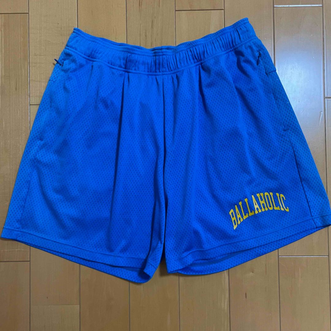 ballaholic College Logo Mesh Zip Shorts-