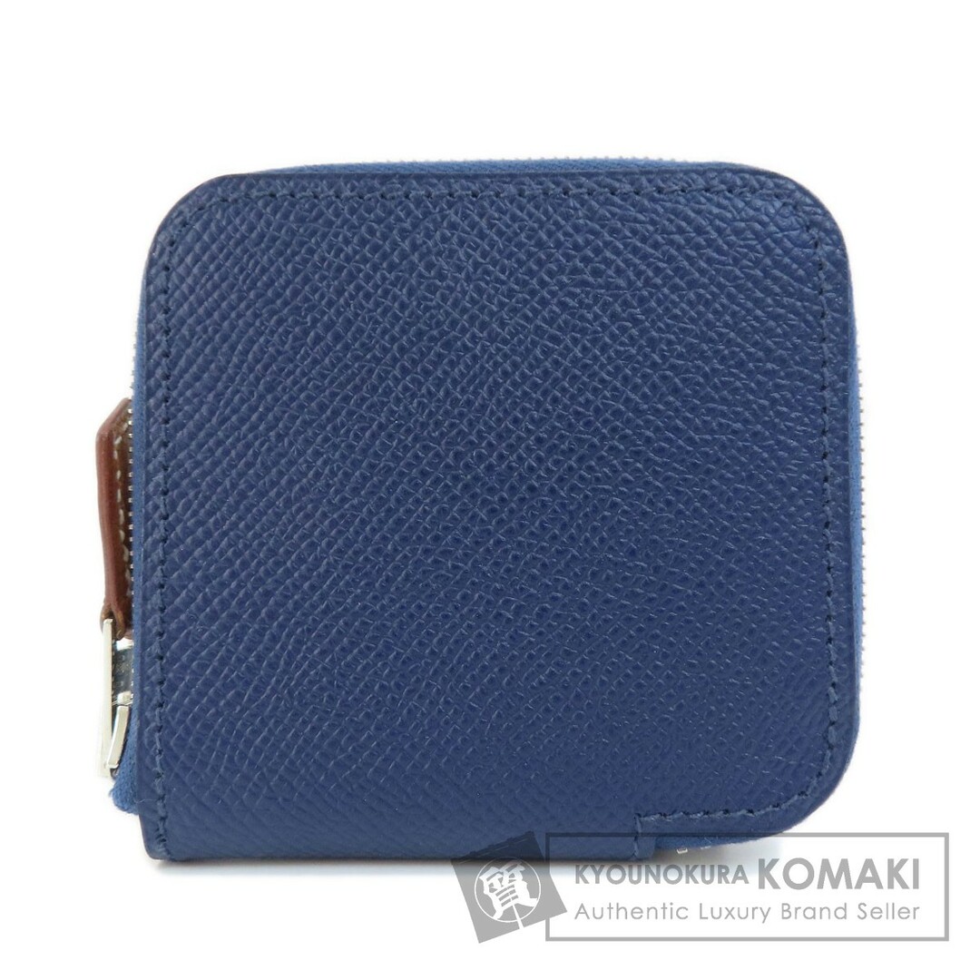 HERMES シルクイン コインケース ブルー