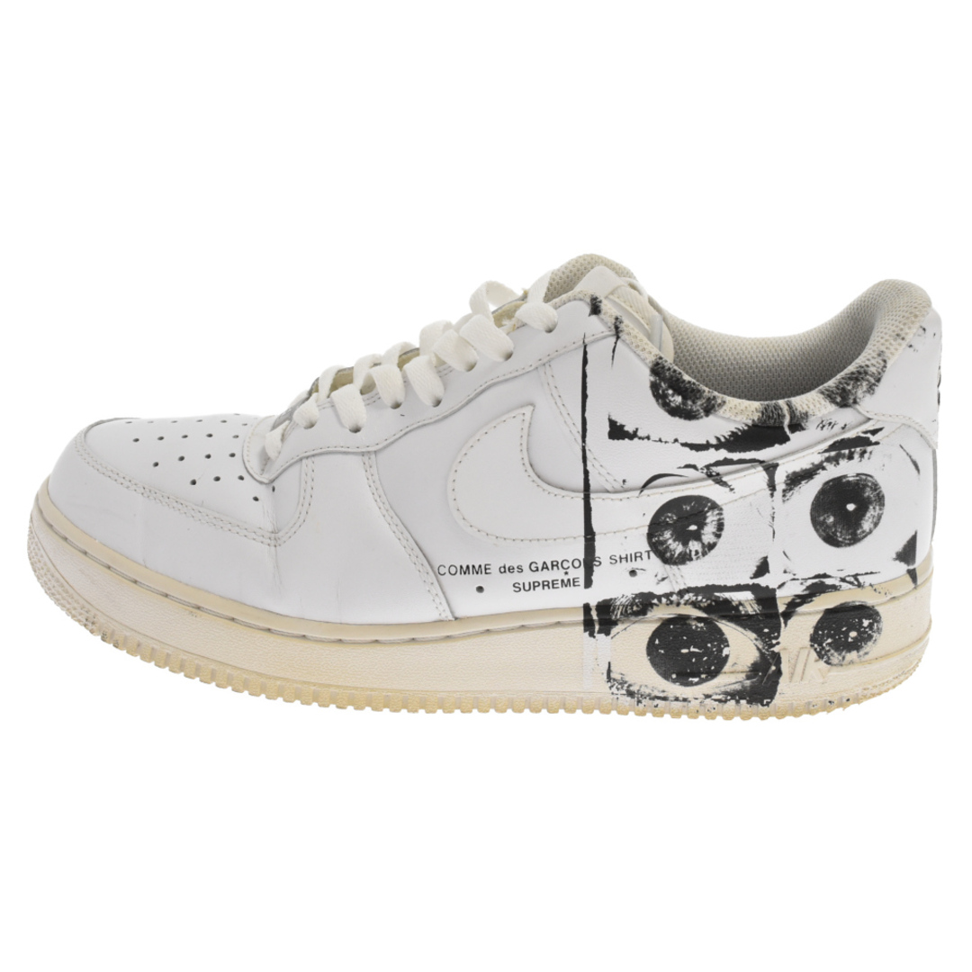 NIKE ナイキ ×Supreme×COMME des GARCONS SHIRT AIR FORCE 1 LOW 923044-100 シュプリーム  コムデギャルソンシャツ エアフォースワン ローカットスニーカー US10.5/28.5cm | フリマアプリ ラクマ