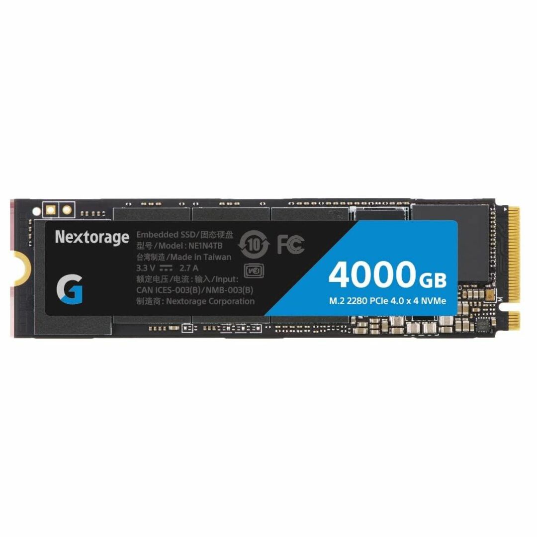 PC/タブレットNextorage Gシリーズ SSD 4000GB 内蔵SSD M.2 228