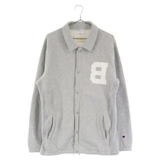 チャンピオン(Champion)のCHAMPION チャンピオン ×BAND OF OUTSIDERS REVERSE WEAVE×バンドオブアウトサイダーズ リバースウィーブ コットンコーチジャケット ブルゾン スウェット C8-G605 グレー(フライトジャケット)