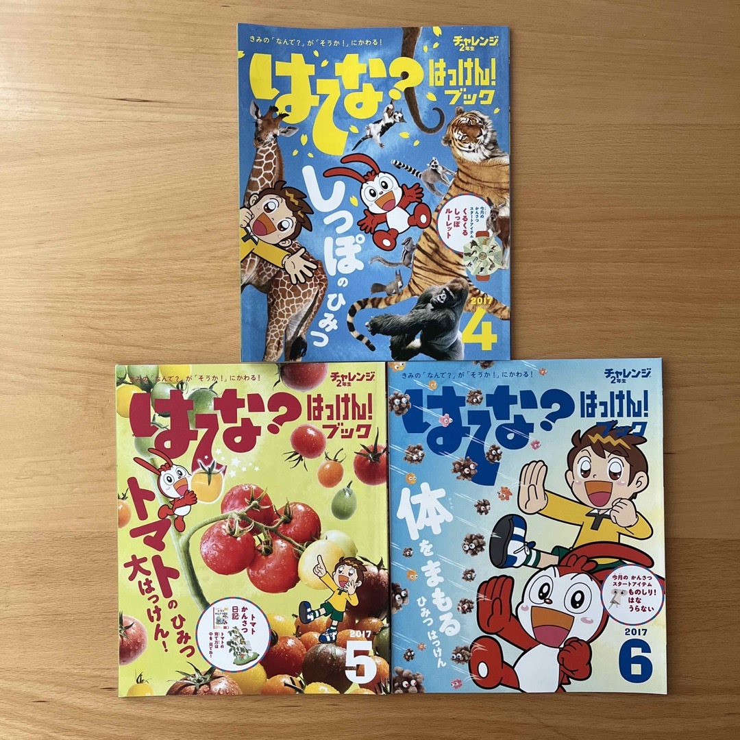 Benesse(ベネッセ)の☆未使用☆チャレンジ2年生「はてな？はっけん！ブック」2017.4〜9 全6冊☆ エンタメ/ホビーの本(絵本/児童書)の商品写真