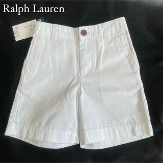 ポロラルフローレン(POLO RALPH LAUREN)の極美品　ラルフローレン  90 半ズボン　ハーフパンツ　刺繍ロゴ(パンツ/スパッツ)