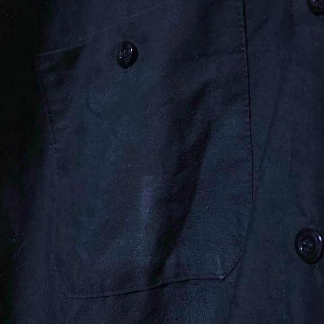 USA 90s 半袖 ブラック レッドキャップ 黒 プリント ワークシャツ