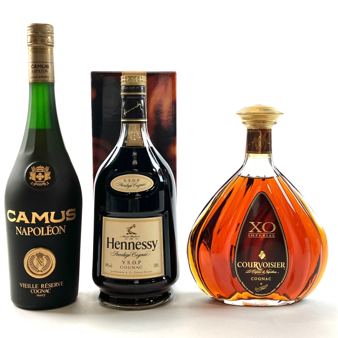 3本 CAMUS Hennessy COURVOISIER コニャック