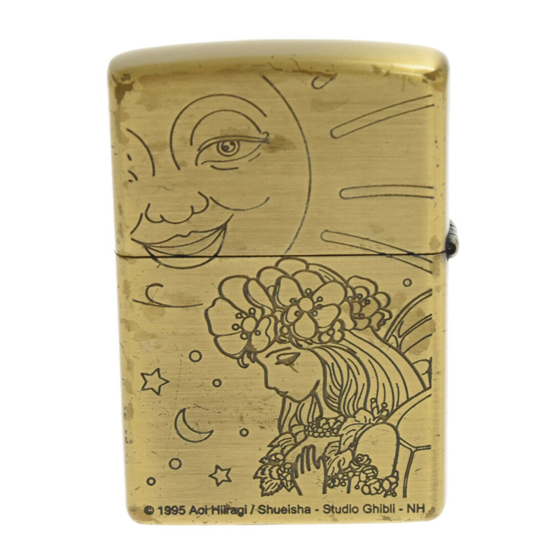 Zippo ジッポ ×ジブリ 猫の恩返し USA製 ドワーフ王＆エルフの女王 ライター ゴールド