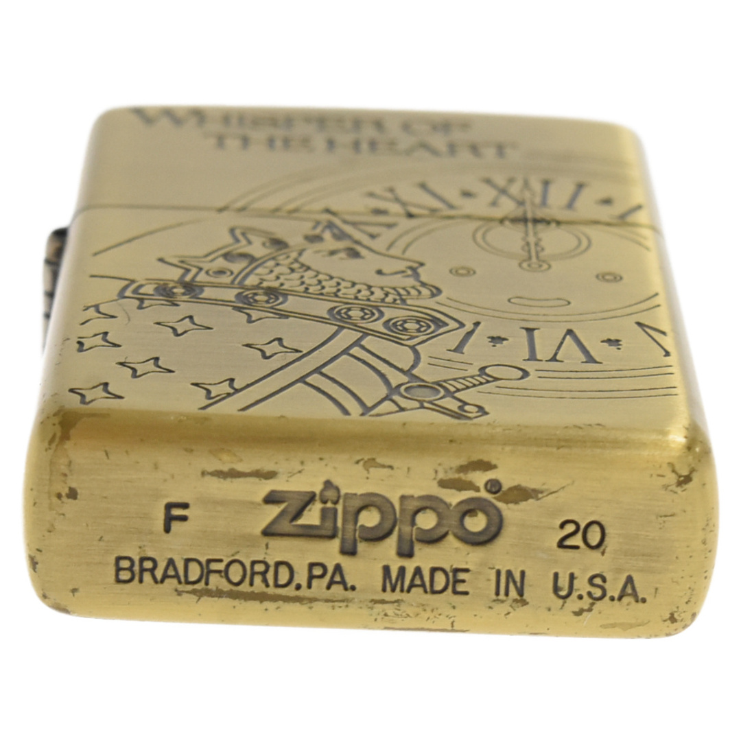 Zippo ジッポ ×ジブリ 猫の恩返し USA製 ドワーフ王＆エルフの女王 ライター ゴールド