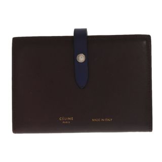 セリーヌ(celine)のCELINE セリーヌ セリーヌ Large Zipped Multifunction レザー ストラップ コンパクト ショート ウォレット 財布 レディース 103973XFL 09SO(財布)