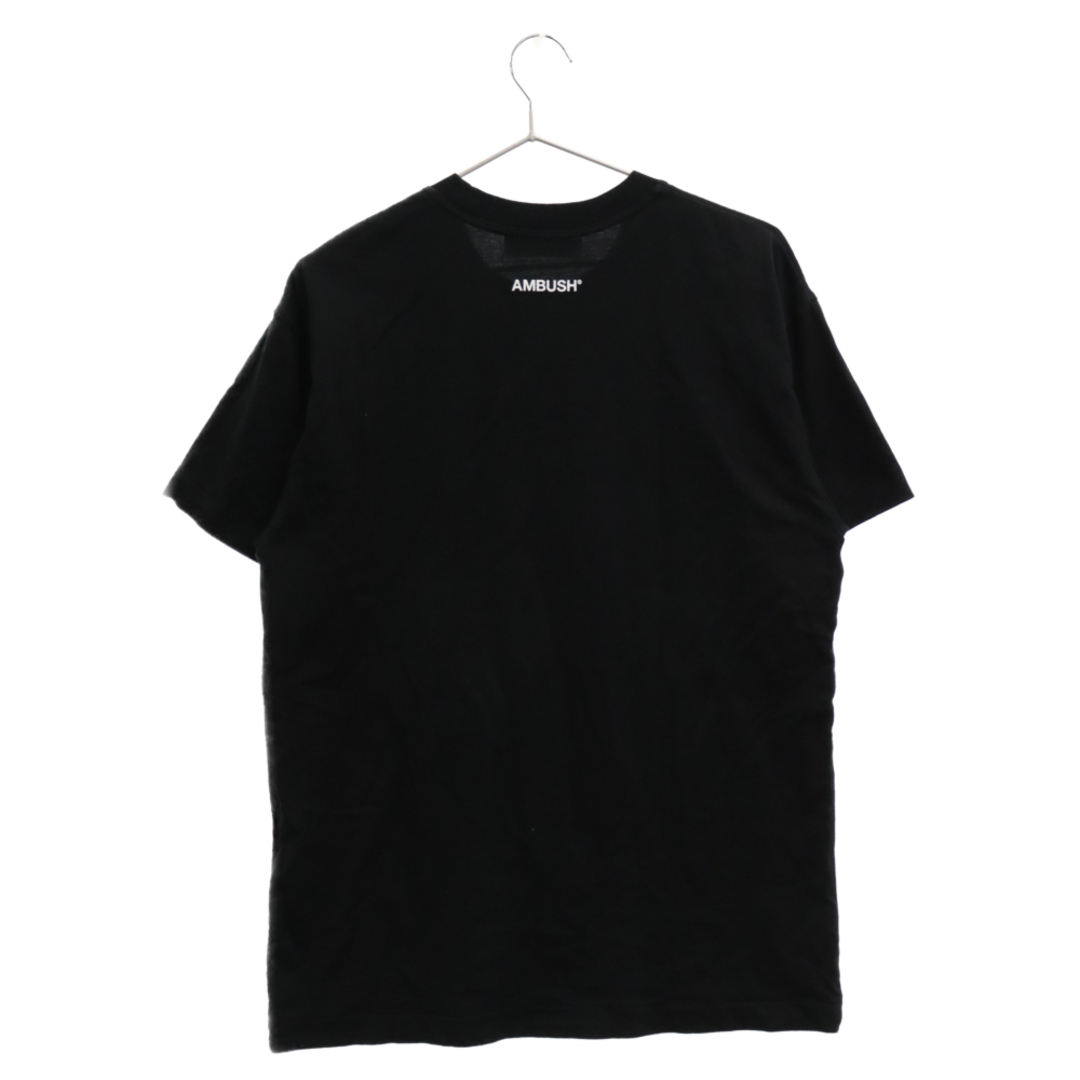 AMBUSH アンブッシュ SLOGAN EANTED 旗艦店1周年記念半袖Tシャツ ブラック AMBT-598