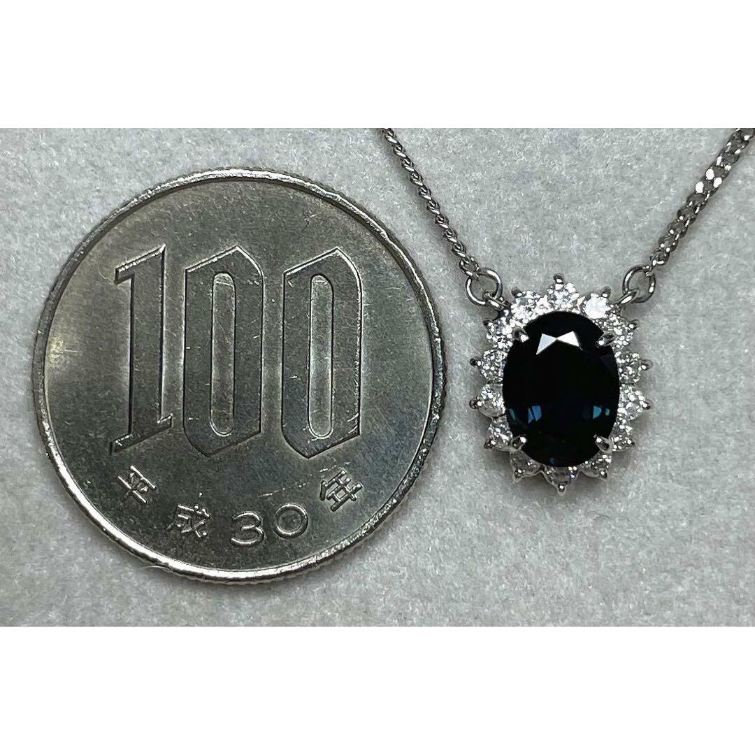 専用JQ239☆高級 ブルーサファイア1.6ct ダイヤ pt ネックレス-