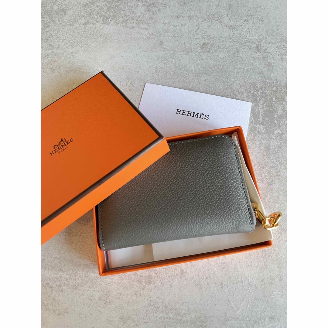 エルメスhermes/グリメイヤージップアンドゴー/ミニ財布