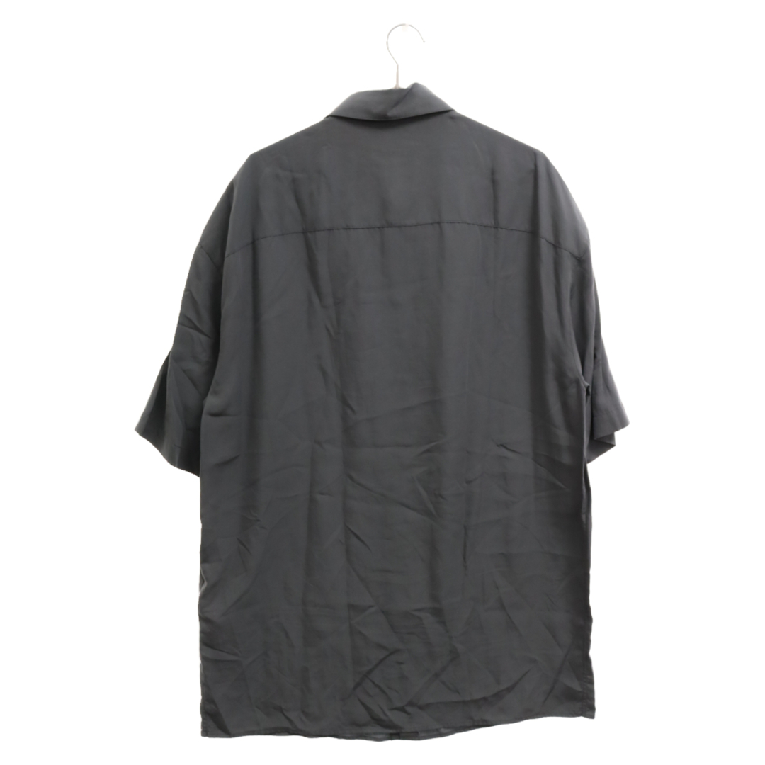 VALENTINO ヴァレンチノ Lyocell Short Sleeve Shirt くるみボタン オーバーサイズ ショートスリーブ半袖シャツ グレー TV0AAB3666P 1