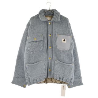 サカイ(sacai)のSacai サカイ Carhartt WIP Knit Jacket Michigan 23-03111M カーハート ニットジャケット ミシガン ライトブルー(フライトジャケット)