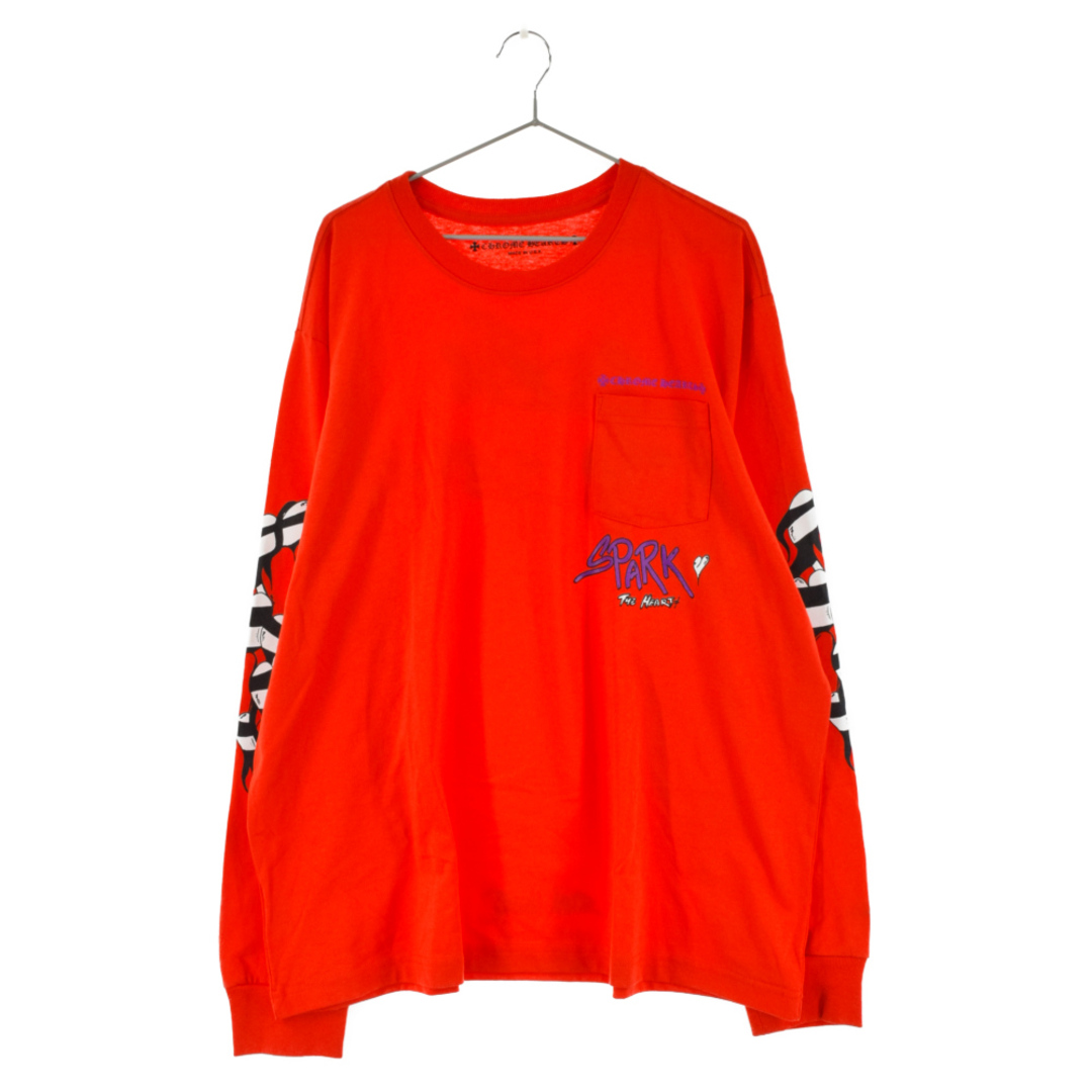 CHROME HEARTS クロムハーツ PPO U MATTY RED LTD MATTY BOY マッティボーイチョンパープリント長袖Tシャツ カットソー レッド Chromehearts OFF WHITE Lsize T RED